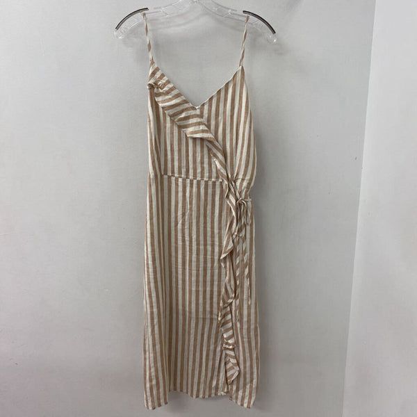 everly WOMEN'S DRESS beige white L