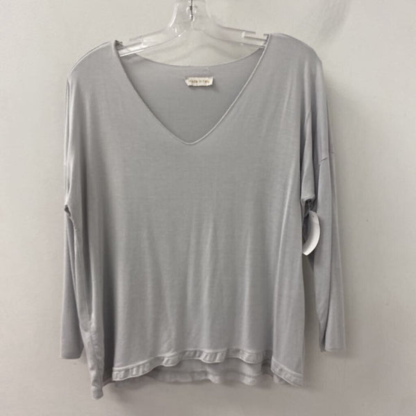 made in Italy WOMEN'S TOP grey M