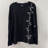 WOMEN'S PLUS TOP black white 2X