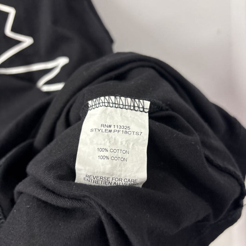 WOMEN'S PLUS TOP black white 2X