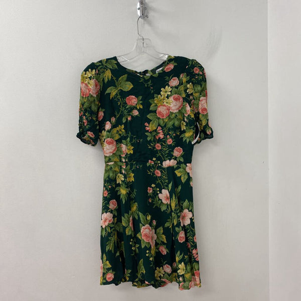 REFORMATION WOMEN'S DRESS green pink 12