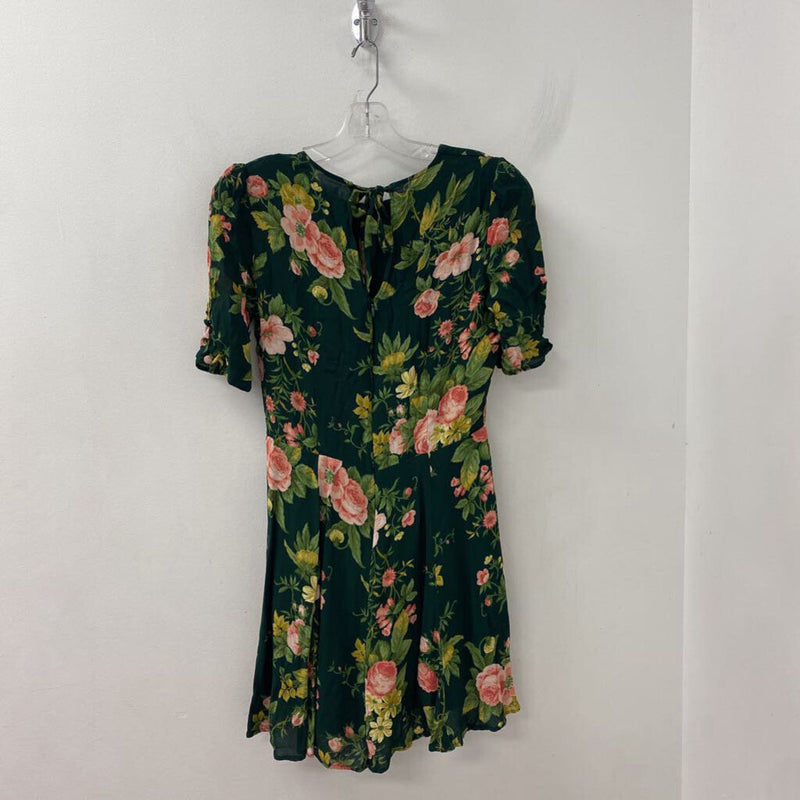 REFORMATION WOMEN'S DRESS green pink 12
