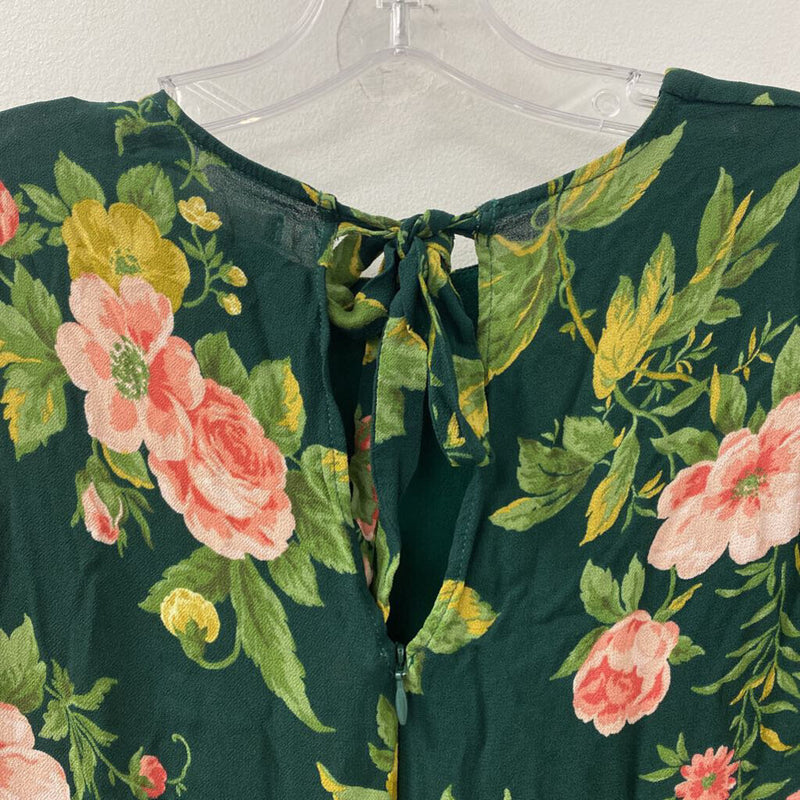REFORMATION WOMEN'S DRESS green pink 12