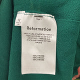 REFORMATION WOMEN'S DRESS green pink 12