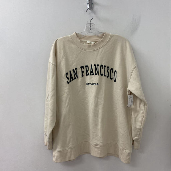 H&M WOMEN'S SWEATER beige green M