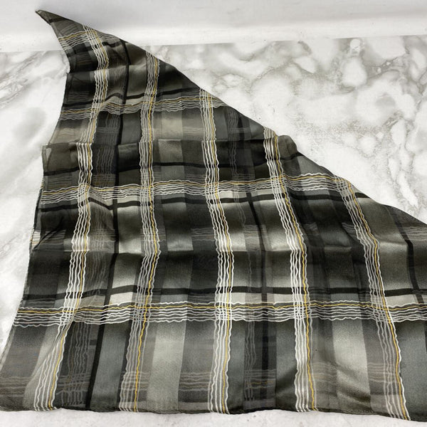 elaine gold WOMEN'S SCARF/SHAWL black grey white yellow