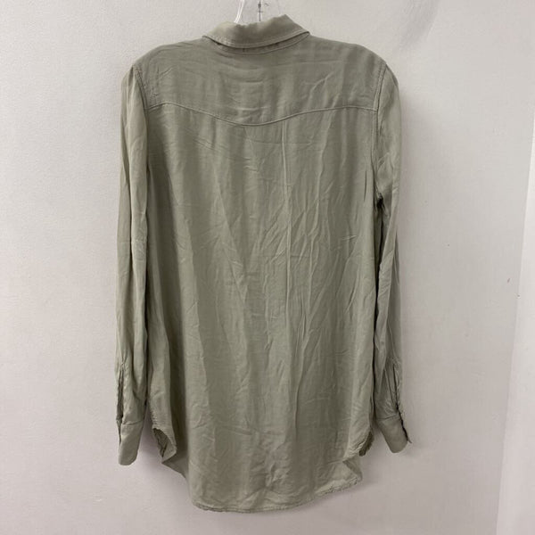 BELLA DAHL WOMEN'S BLOUSE/SHIRT sage green XS