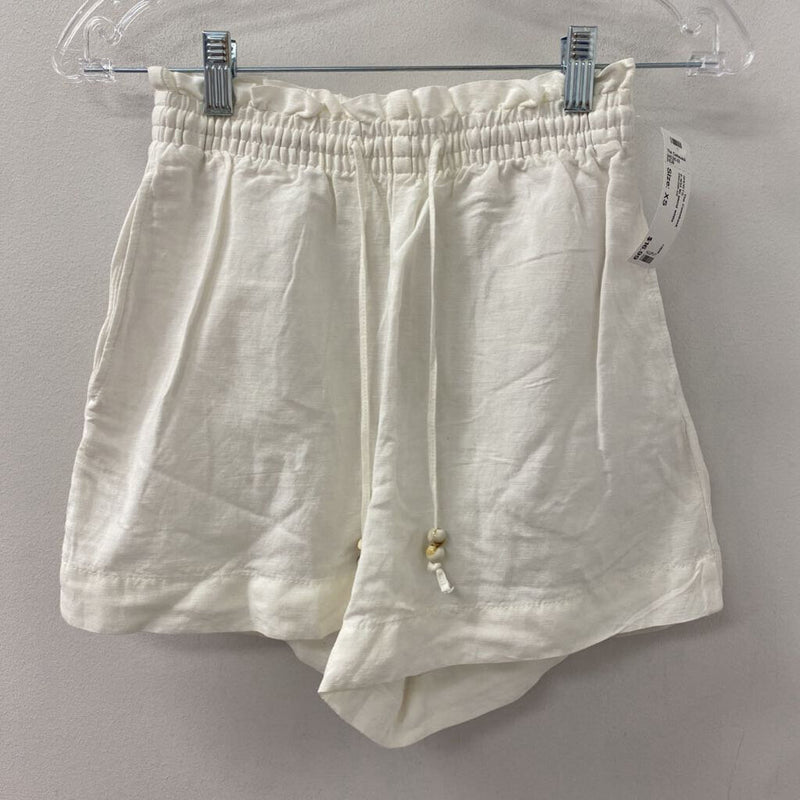 H&M WOMEN'S SHORTS white XS