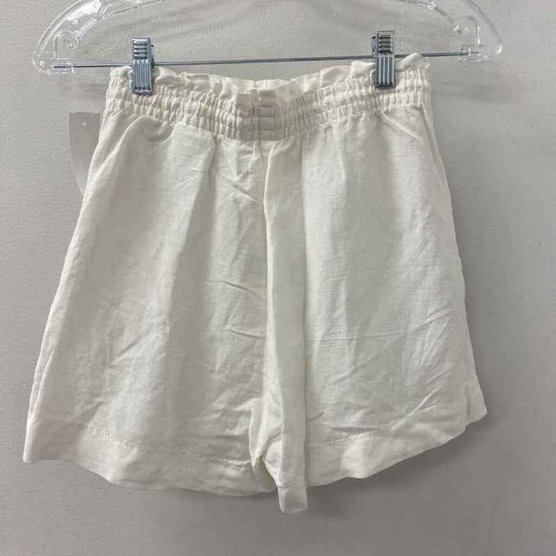 H&M WOMEN'S SHORTS white XS