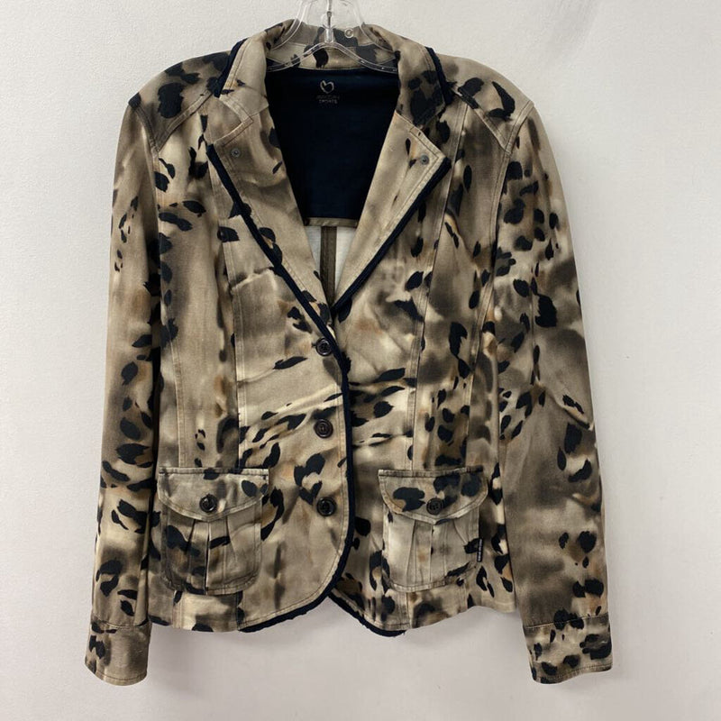 MARC CAIN WOMEN'S BLAZER/JACKET brown black 4/8