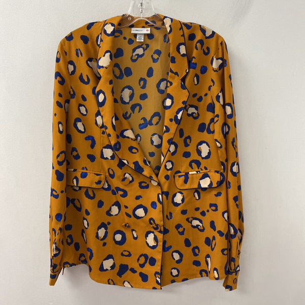 TARGET WOMEN'S BLAZER/JACKET yellow blue white L