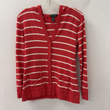 LRL WOMEN'S TOP red white M