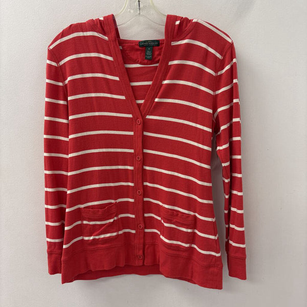 LRL WOMEN'S TOP red white M