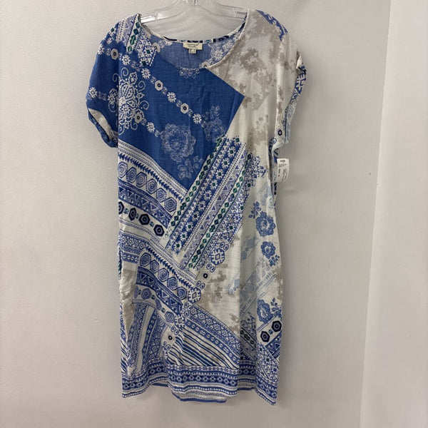 ORIENTIQUE WOMEN'S DRESS blue beige 10