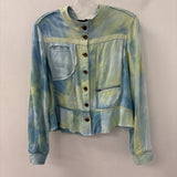 simon chang WOMEN'S BLAZER/JACKET blue green 16