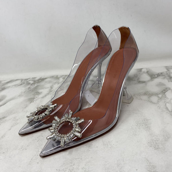 AMINA MUADDI WOMEN'S HEELS silver 40
