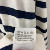 MARC AUREL WOMEN'S SWEATER white navy stripe S38