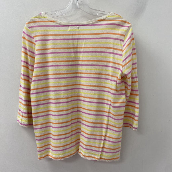 des petits hauts WOMEN'S T-SHIRT ivory striped M/L