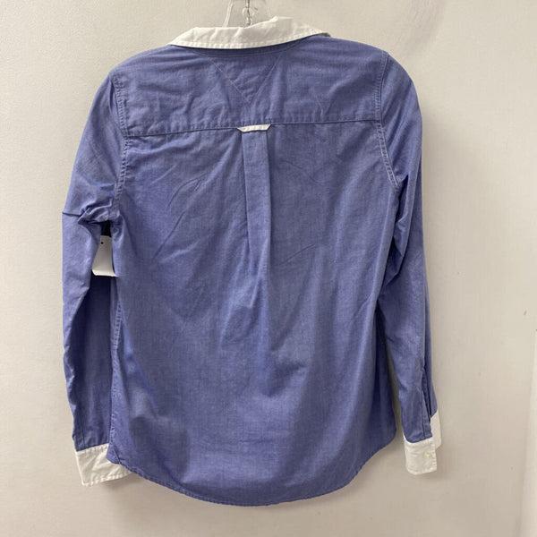 TOMMY HILFIGER WOMEN'S BLOUSE/SHIRT blue white S