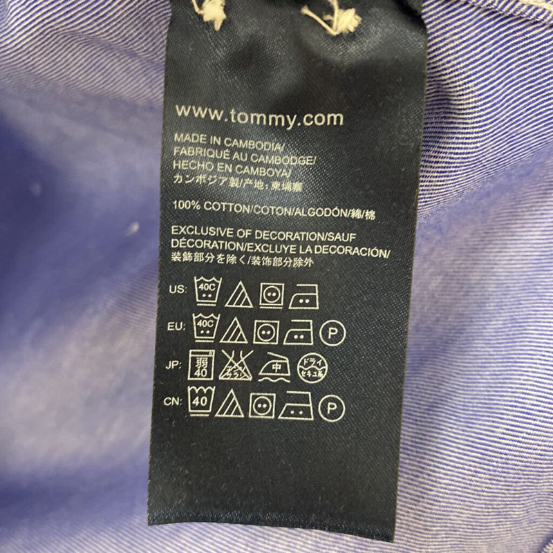 TOMMY HILFIGER WOMEN'S BLOUSE/SHIRT blue white S