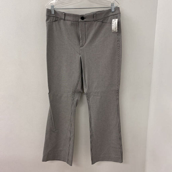 Banana Republic WOMEN'S PANTS black white houndstooth 12