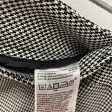 Banana Republic WOMEN'S PANTS black white houndstooth 12
