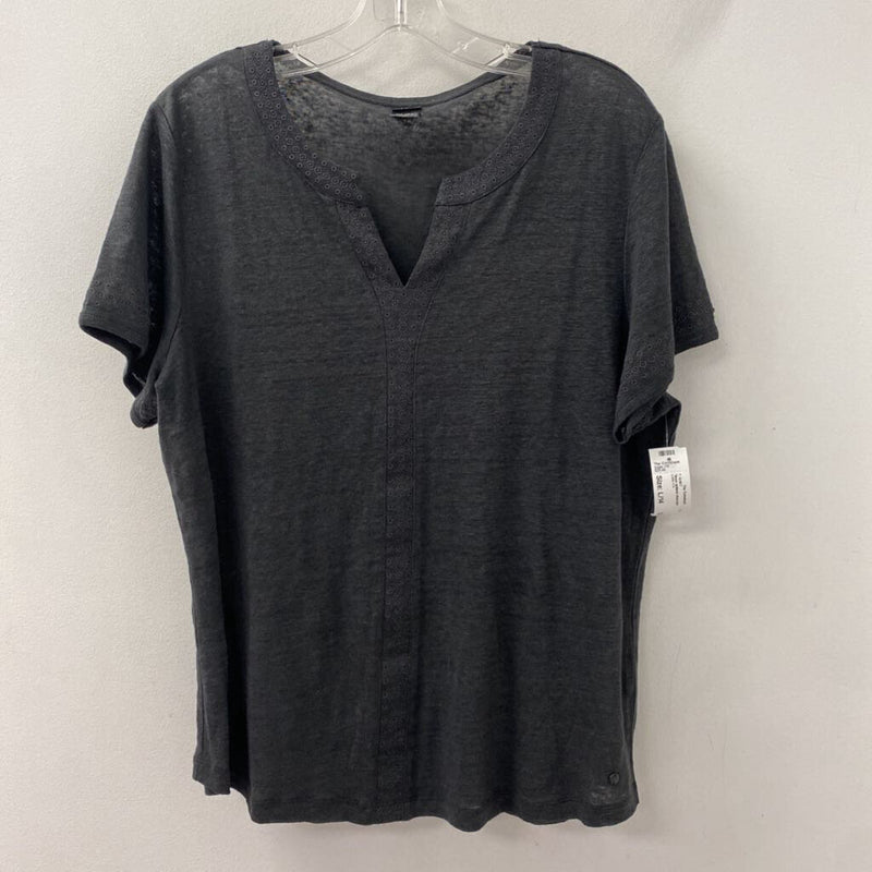 OLSEN WOMEN'S T-SHIRT charcoal L/14