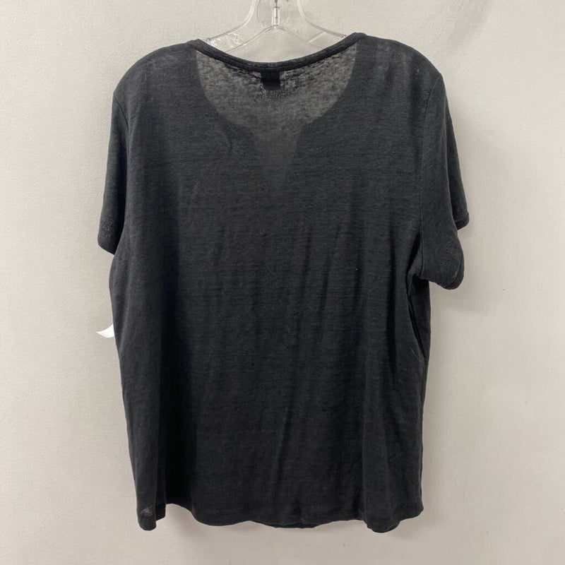 OLSEN WOMEN'S T-SHIRT charcoal L/14