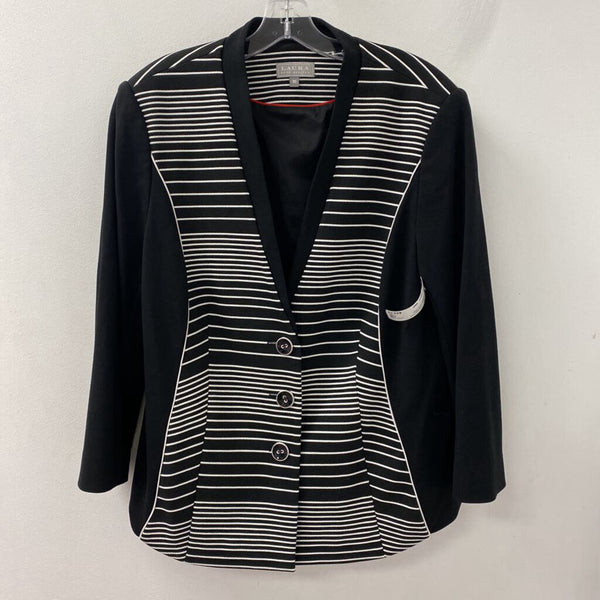 LAURA WOMEN'S BLAZER/JACKET black white 16P