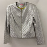 isaac mizrahi WOMEN'S BLAZER/JACKET silver 4