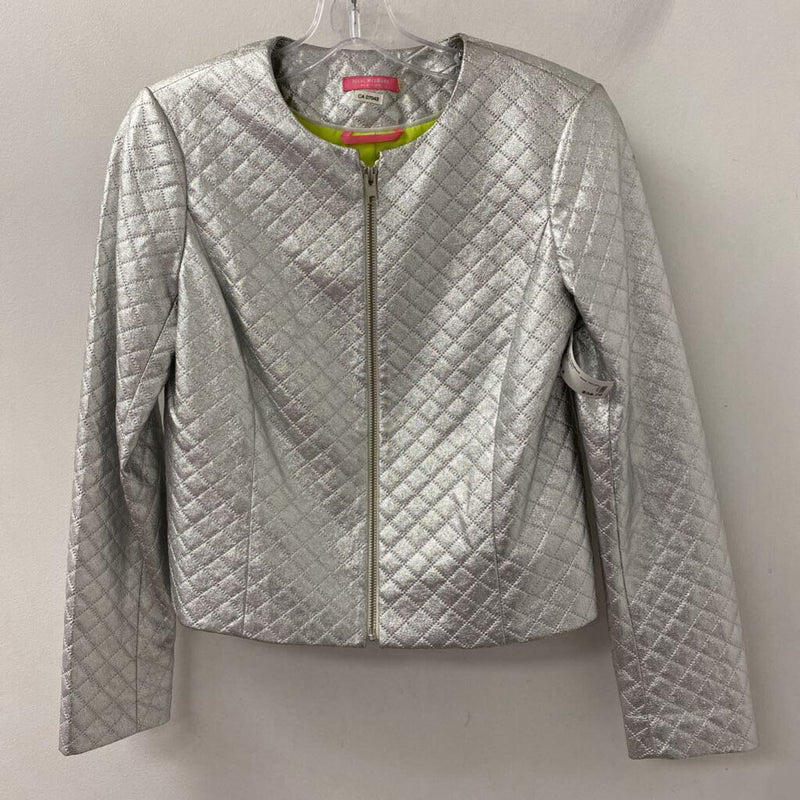 isaac mizrahi WOMEN'S BLAZER/JACKET silver 4