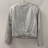 isaac mizrahi WOMEN'S BLAZER/JACKET silver 4