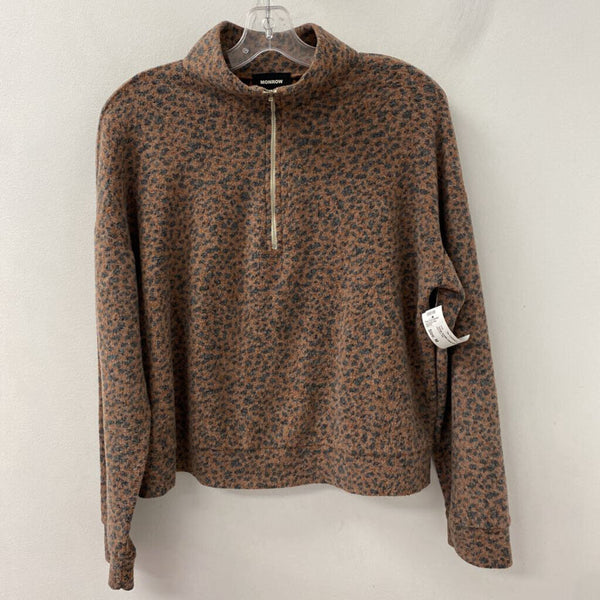 MONROW WOMEN'S TOP animal print M
