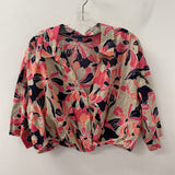 TOMMY HILFIGER WOMEN'S BLOUSE/SHIRT pink beige black M