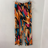 MARALLIS WOMEN'S PANTS orange, multi colour print M