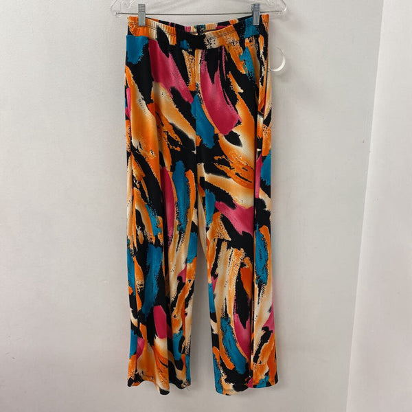 MARALLIS WOMEN'S PANTS orange, multi colour print M
