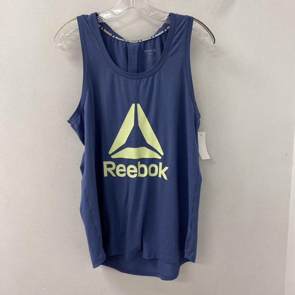 REEBOK WOMEN'S ACTIVE TOP blue lime L