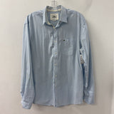 LACOSTE WOMEN'S BLOUSE/SHIRT blue white M/42