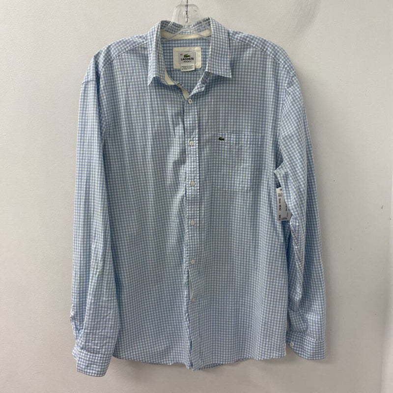 LACOSTE WOMEN'S BLOUSE/SHIRT blue white M/42