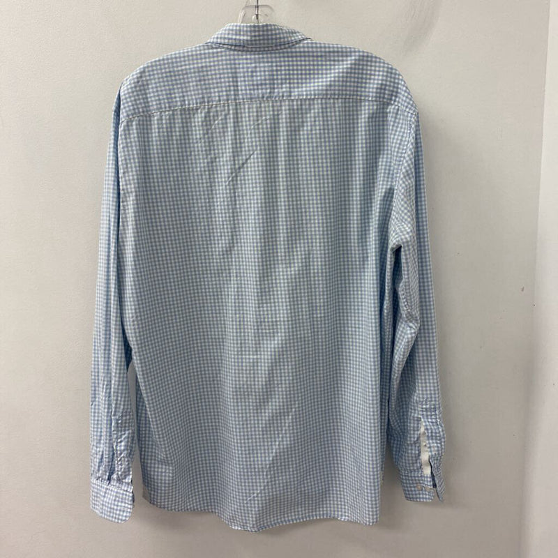 LACOSTE WOMEN'S BLOUSE/SHIRT blue white M/42