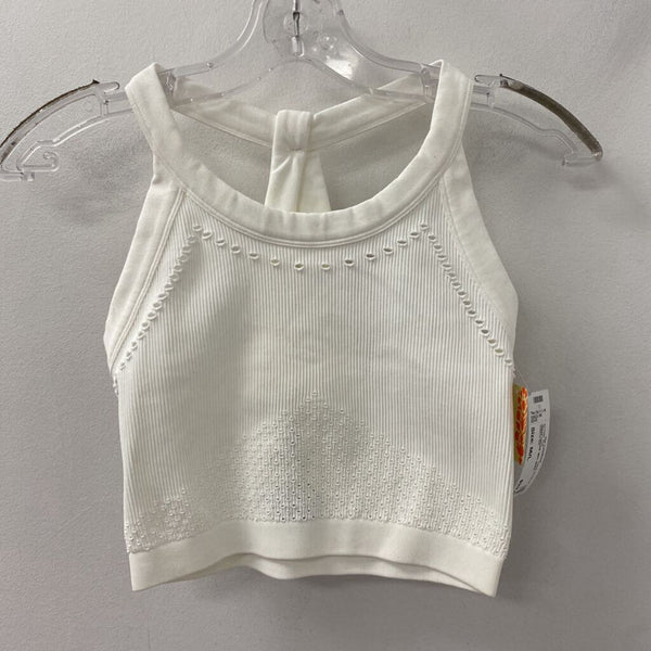 FREE PEOPLE WOMEN'S ACTIVE TOP white M/L