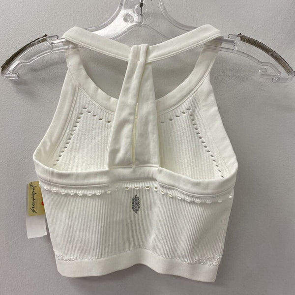 FREE PEOPLE WOMEN'S ACTIVE TOP white M/L
