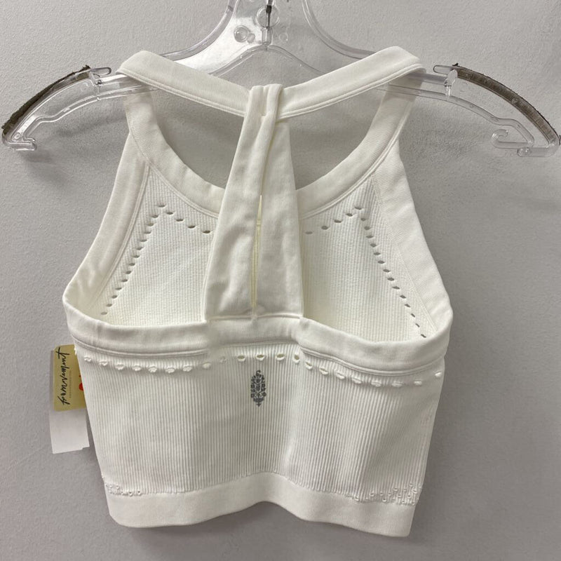 FREE PEOPLE WOMEN'S ACTIVE TOP white M/L