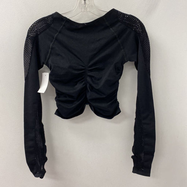 FREE PEOPLE WOMEN'S ACTIVE TOP black M/L