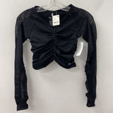 FREE PEOPLE WOMEN'S ACTIVE TOP black XS/S