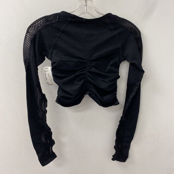 FREE PEOPLE WOMEN'S ACTIVE TOP black XS/S