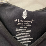 FREE PEOPLE WOMEN'S ACTIVE TOP black XS/S