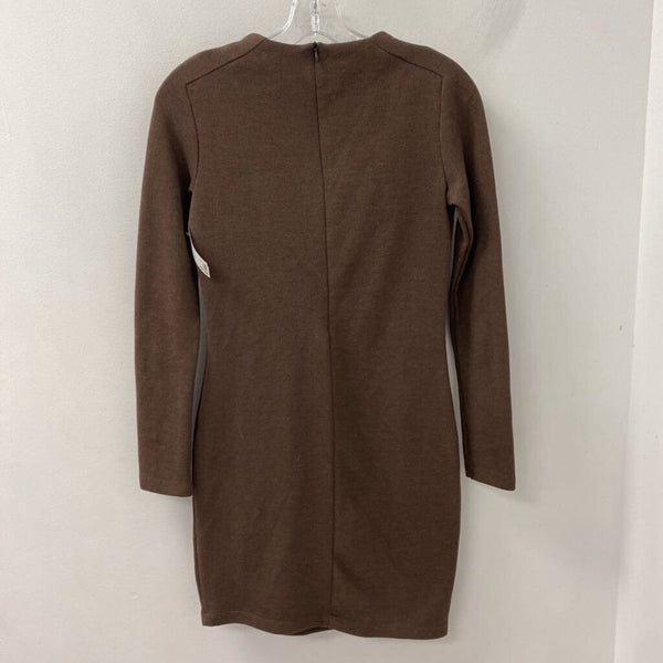 ZARA WOMEN'S DRESS brown S