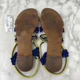 BIMBA Y LOLA WOMEN'S SANDALS navy yellow 41