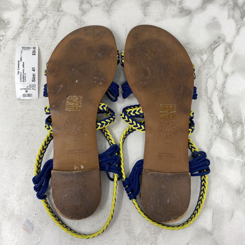 BIMBA Y LOLA WOMEN'S SANDALS navy yellow 41